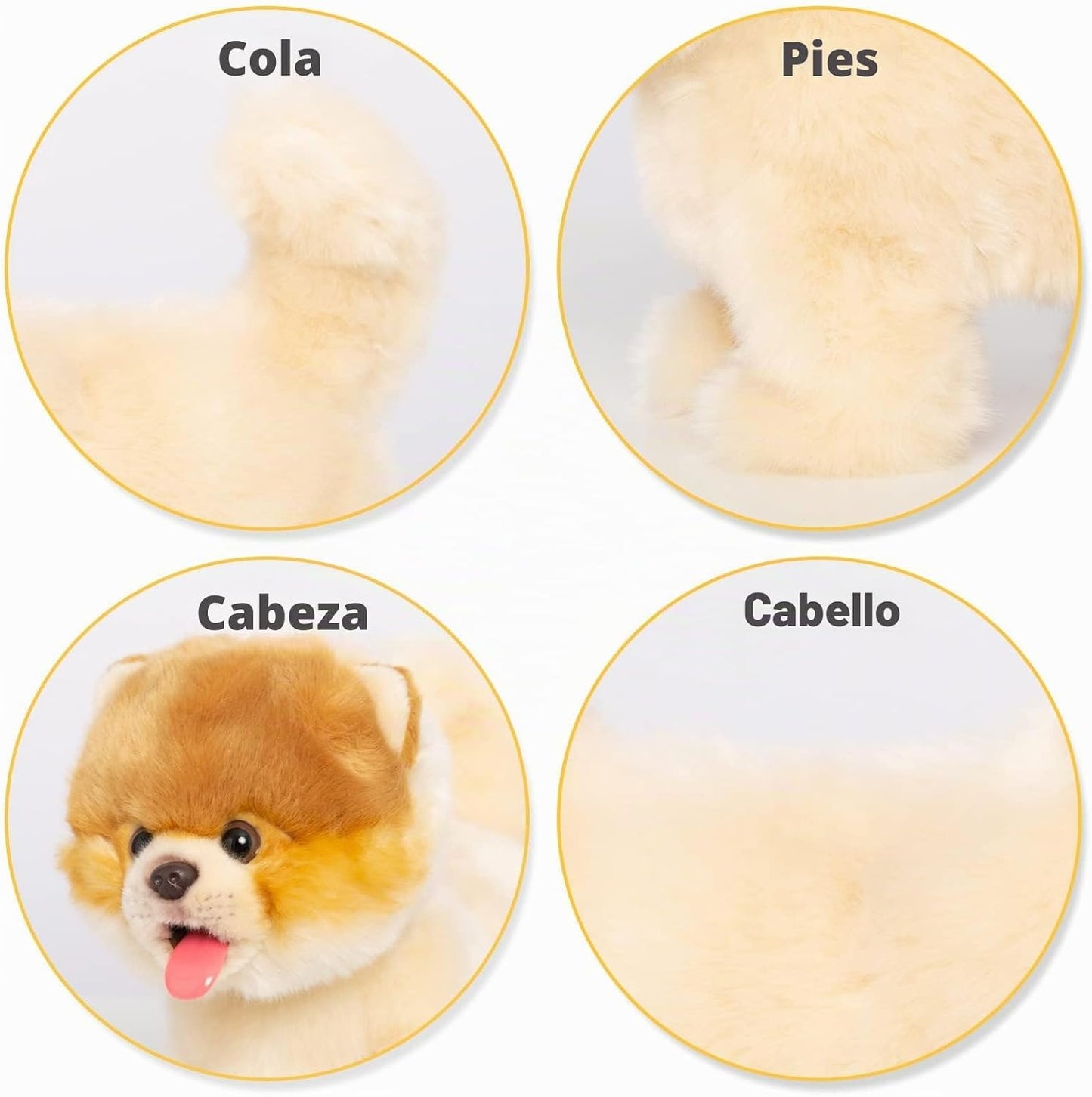 Juguete de perro de peluche electrónico caminante de Pomeranian, ca...