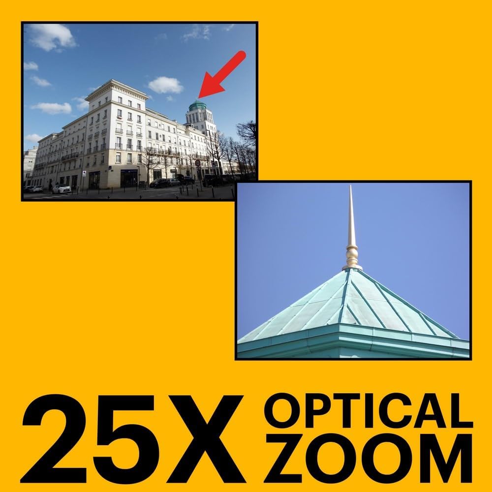 KODAK PIXPRO AZ255 - Cámara digital de 16 MP, zoom óptico de 25x, A...