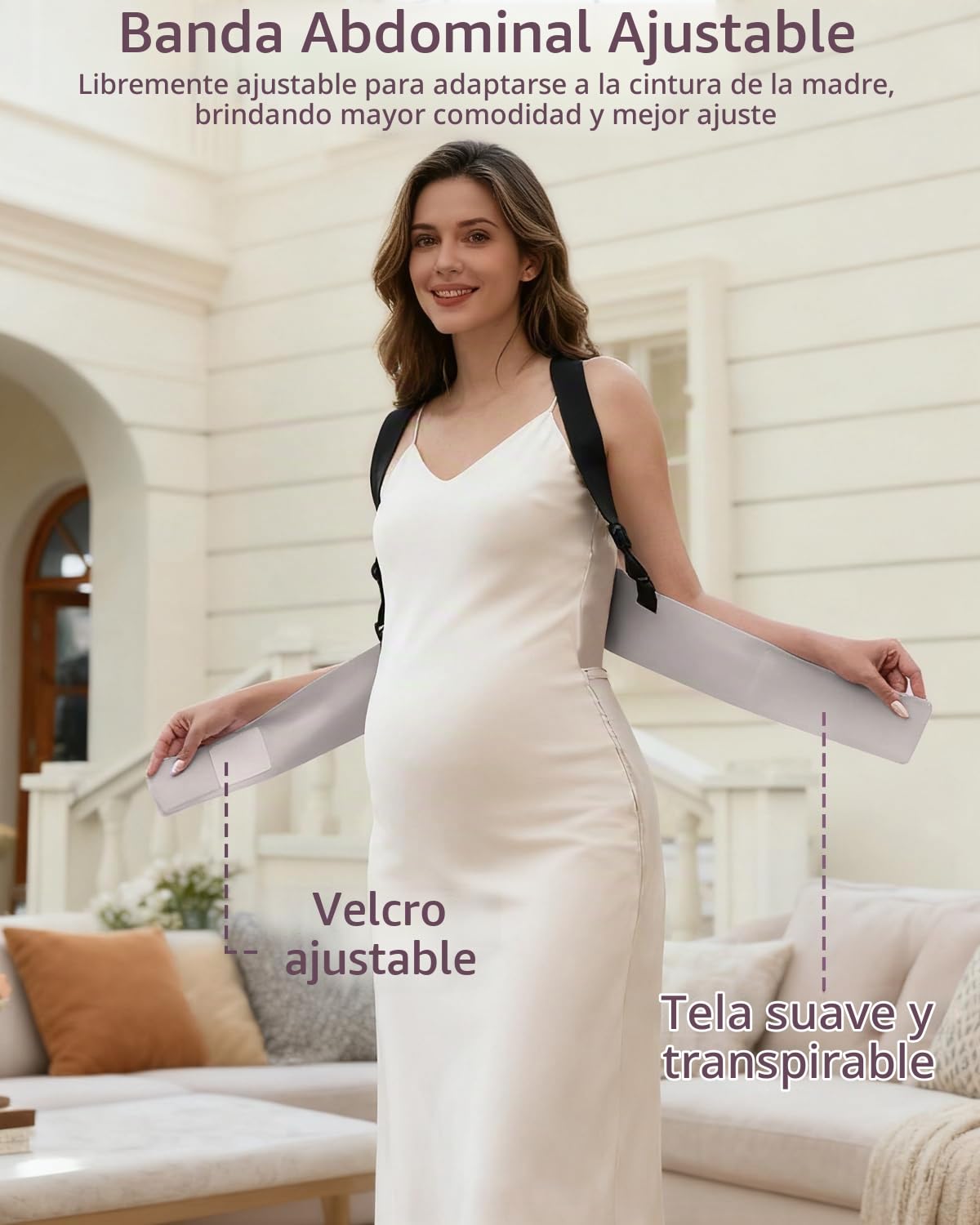 Momfree Bandas para el vientre para mujeres embarazadas, cinturón a...