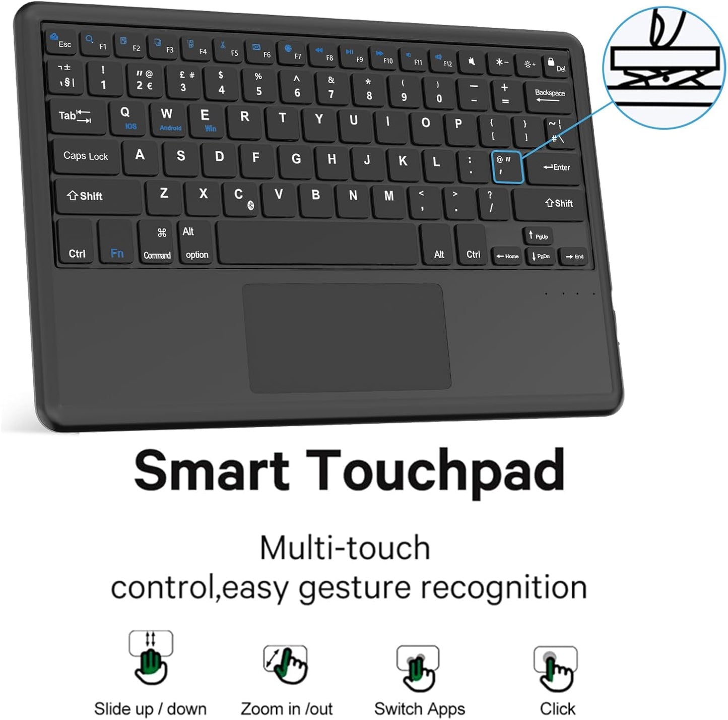 Funda con teclado táctil para iPad Air de 13 pulgadas (M3 2025 \/ M...