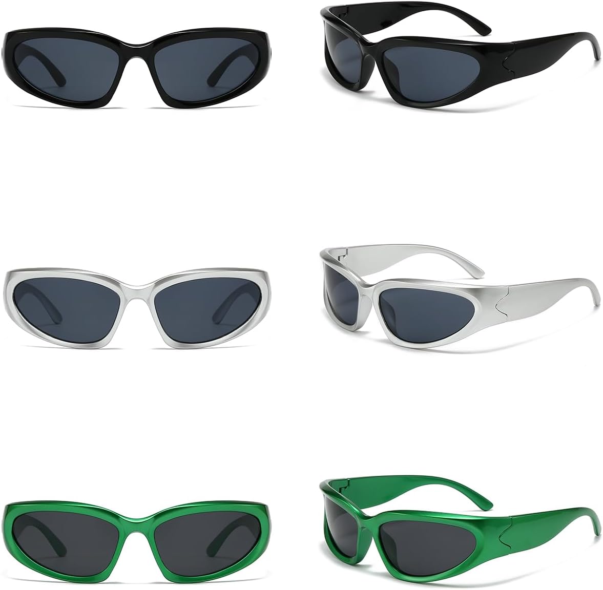 SOAR&amp;EAGLE Y2K - Paquete de 3 lentes de sol polarizados envolve...