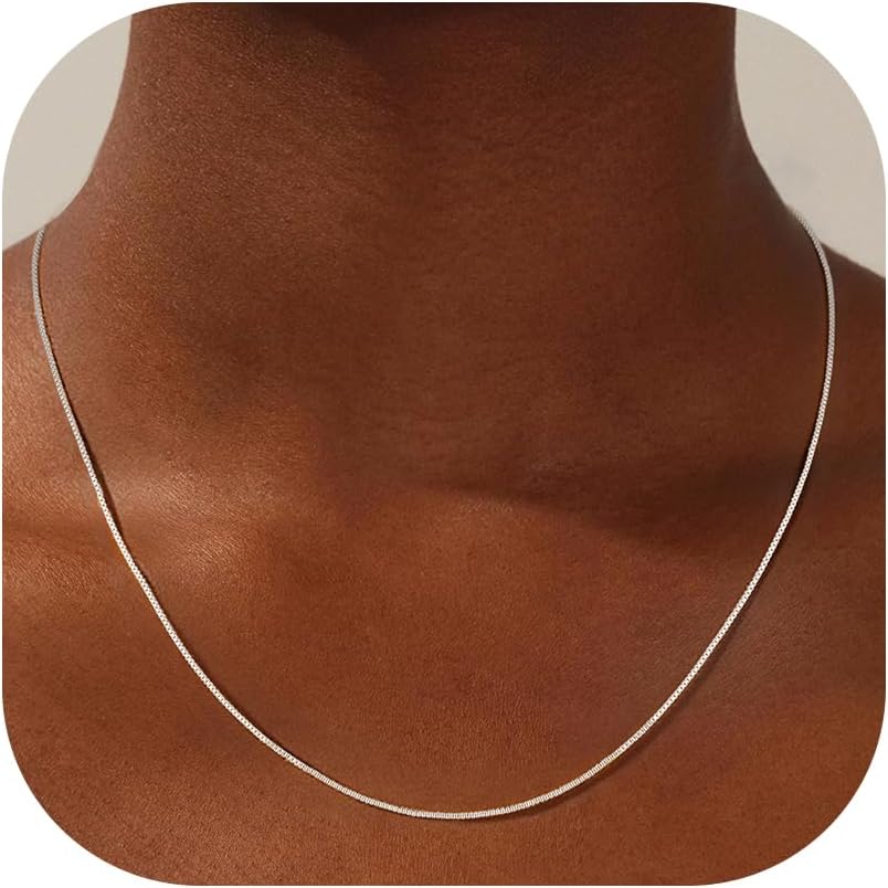 Treasure Bender Collar de oro delicado para mujer sin deslustre, co...