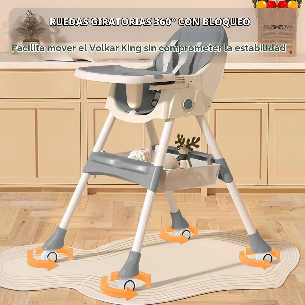 Sillas altas para bebés y niños, 4 en 1, silla alta para bebé conve...