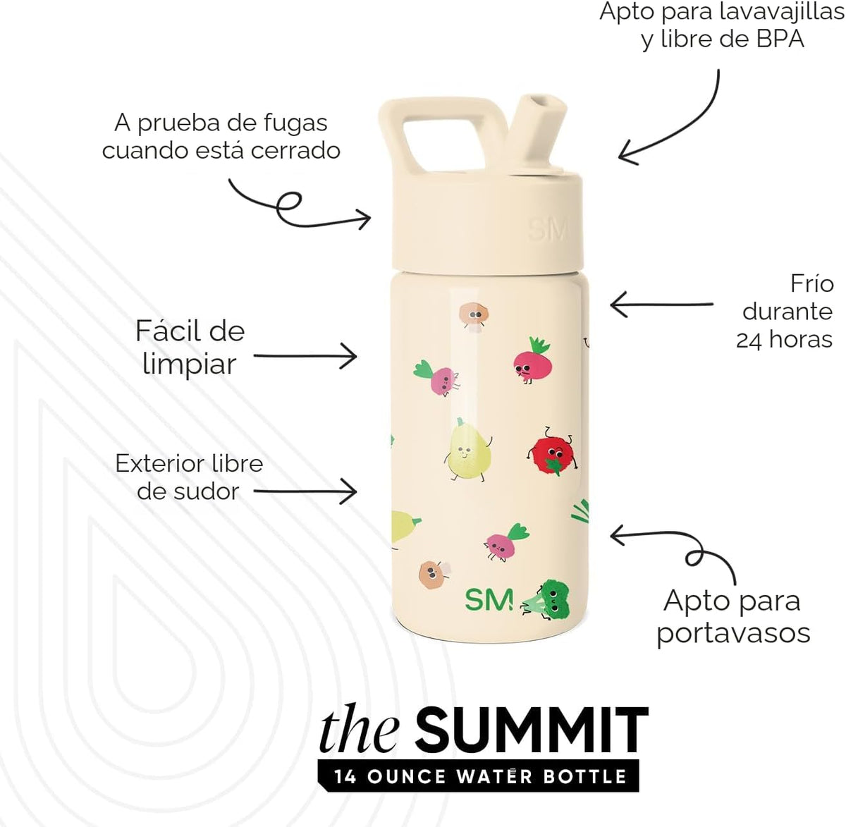 Simple Modern Botella de agua para niños y taza para niños pequeños...