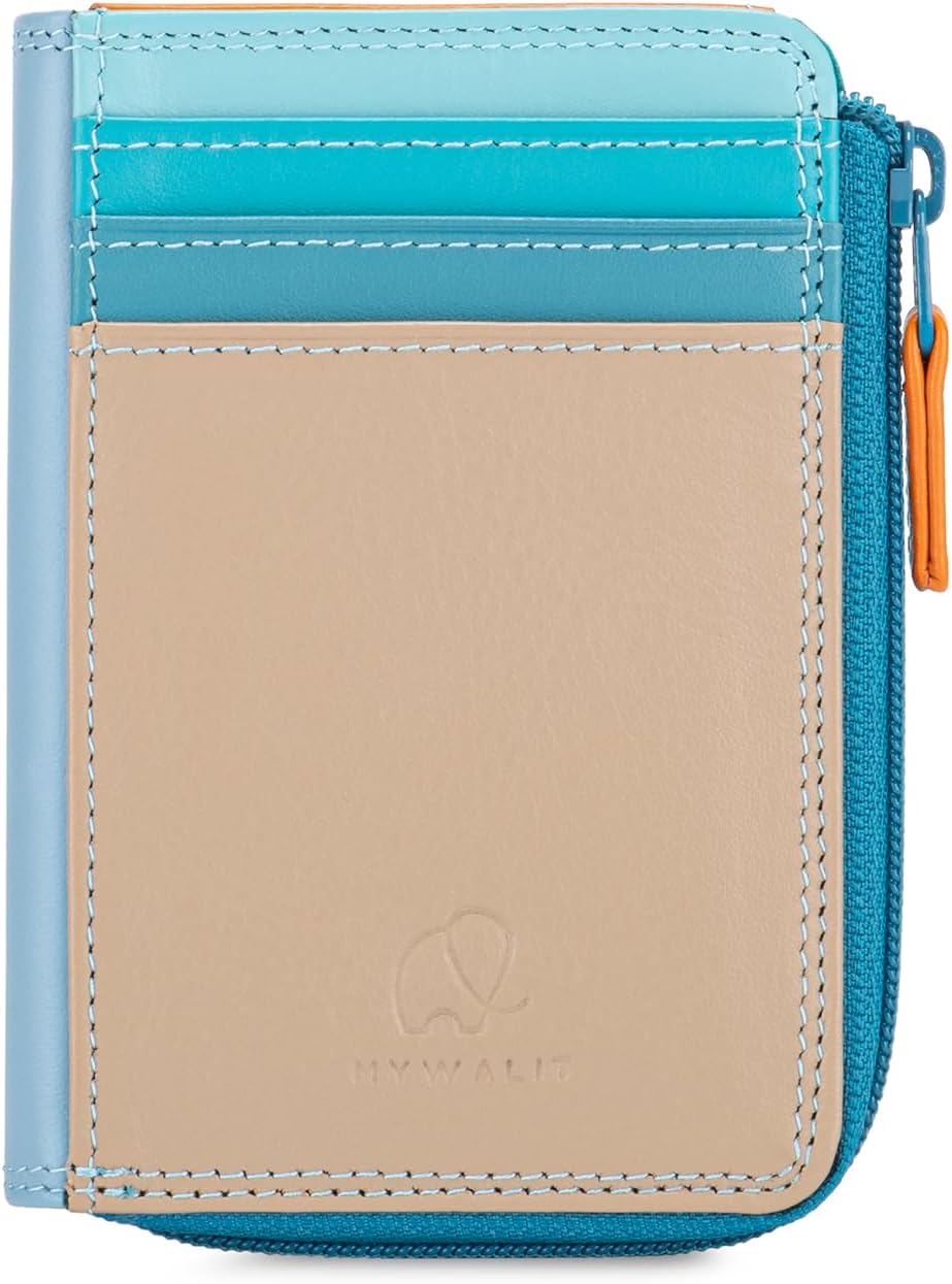 Mywalit Monedero Cartera ID Titular Cremallera Cuero Estilo 334