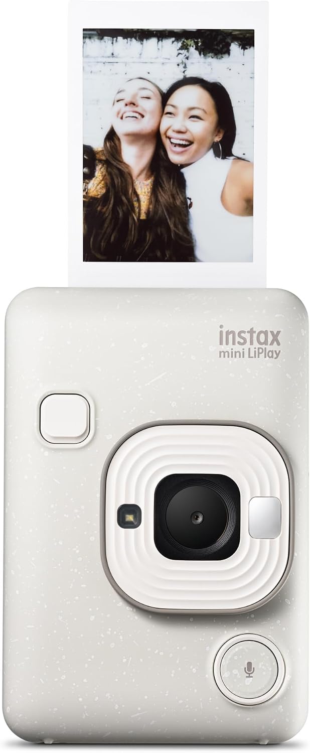 Cámara instantánea Fujifilm Instax Mini LIPLAY Híbrida - Blanco Neb...