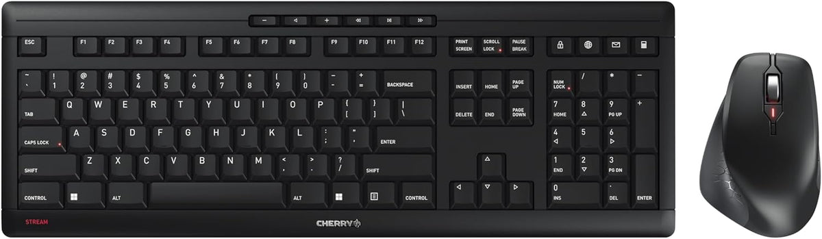 Cherry Stream Comfort Teclado y Ratón Inalámbricos de Escritorio |...