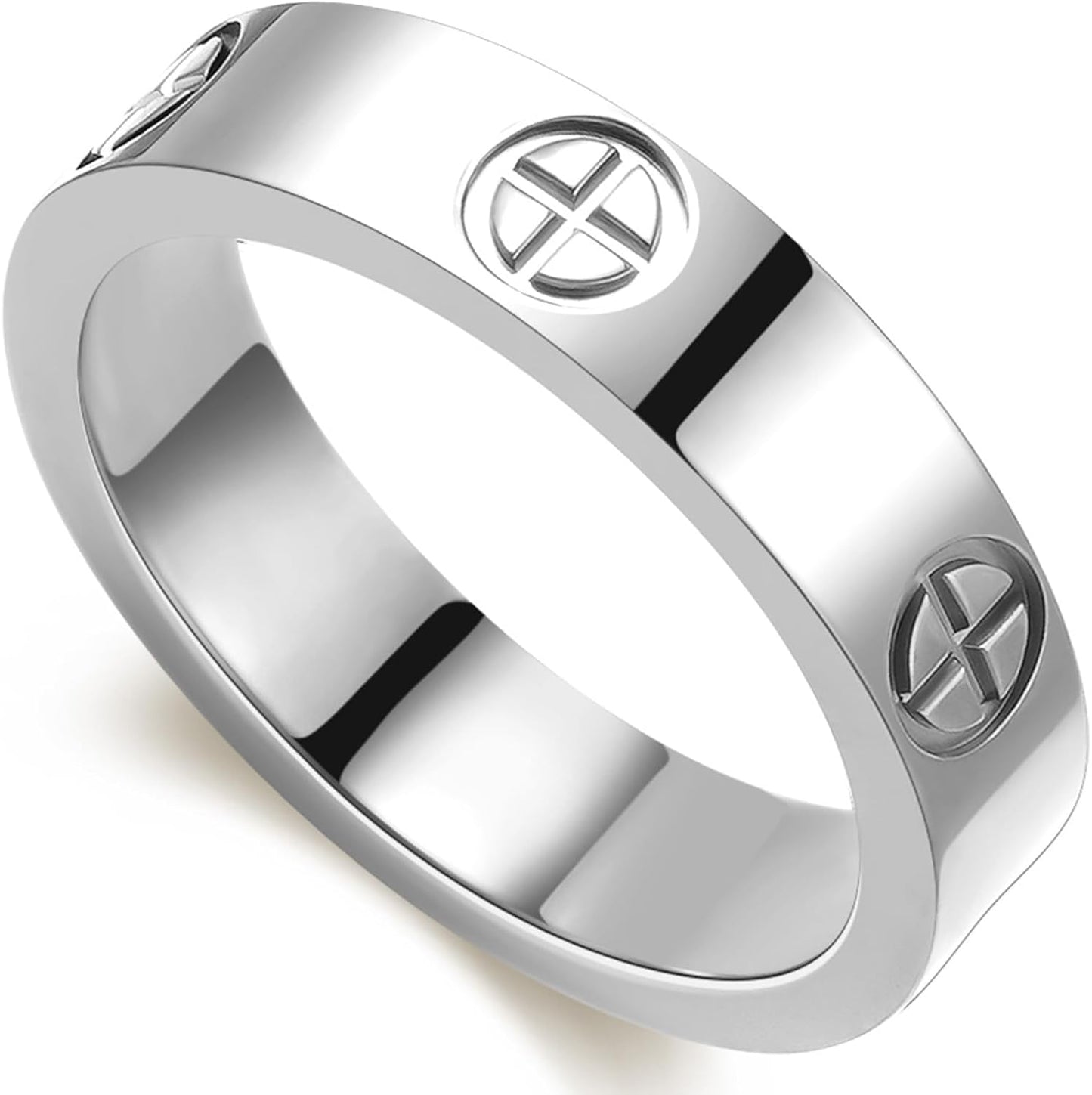 PDWZNBA Anillo de amistad de amor de acero inoxidable chapado en or...