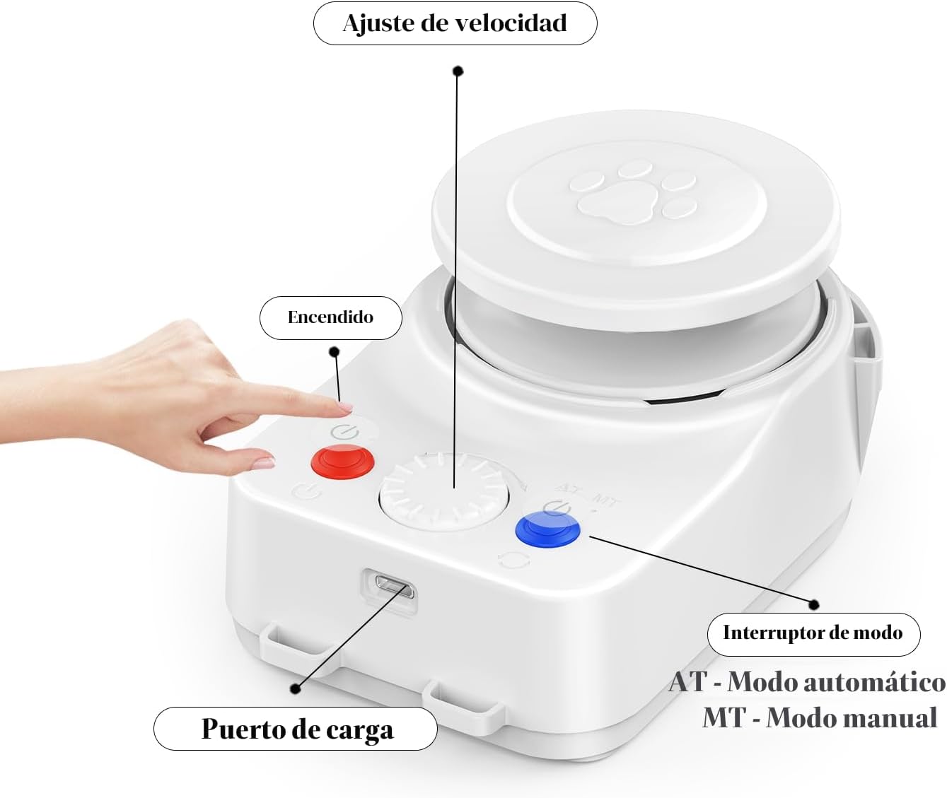 Juguete interactivo para gatos de interior \u2013 Juguete de movimi...
