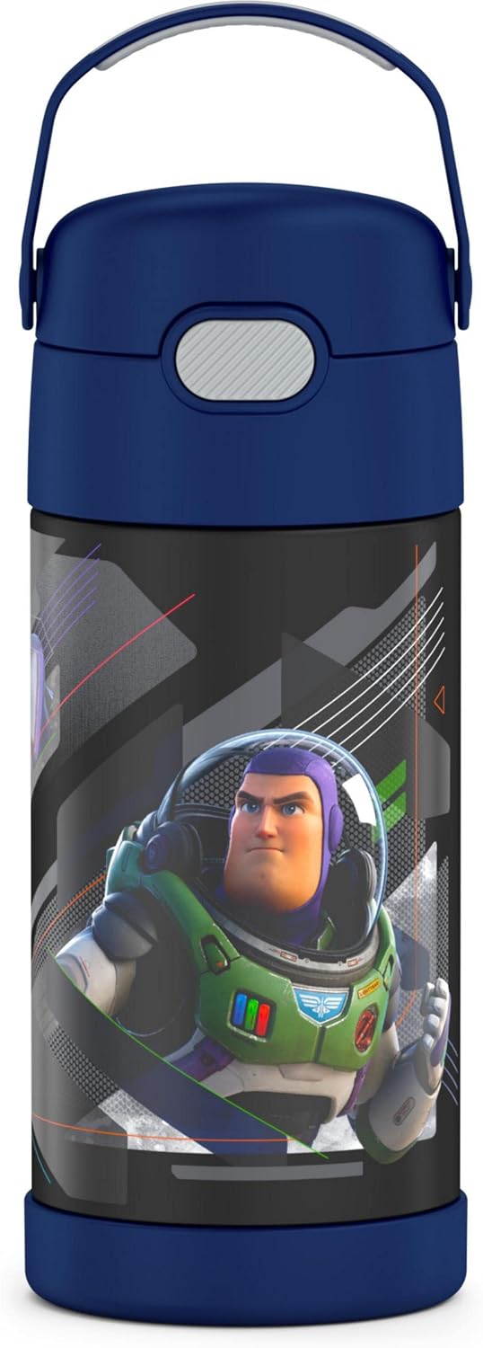 THERMOS FUNTAINER - Botella de agua con pajita, 12 onzas, transform...