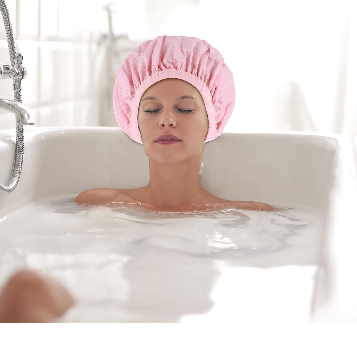 2 gorras de tratamiento de aceite caliente para el cabello de la se...