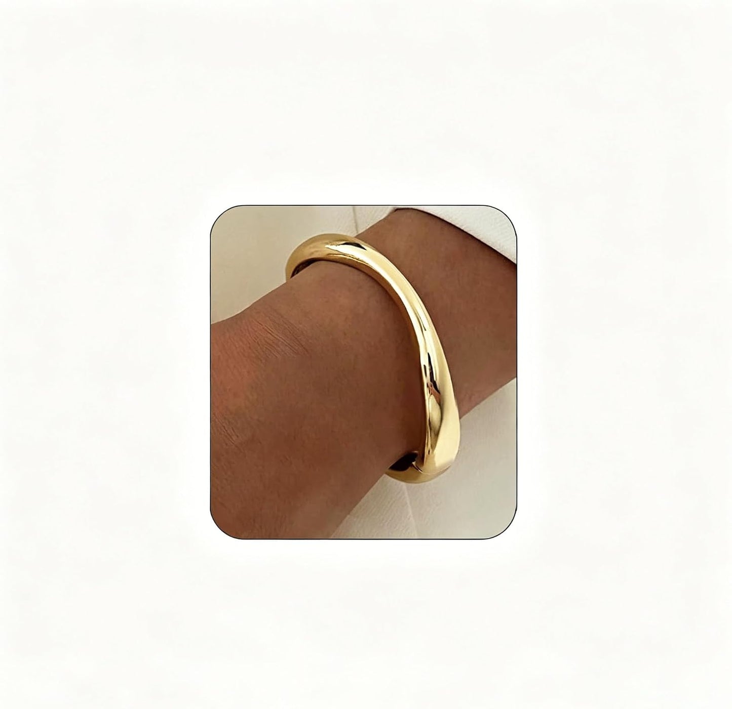 MTINAPS Brazalete de oro para mujeres y adolescentes, pulsera de mo...