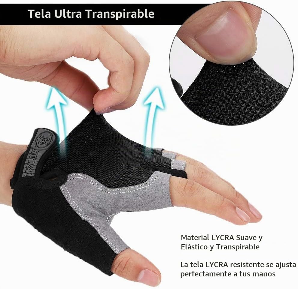 Accmor Guantes de ciclismo para hombres y mujeres, guantes de cicli...