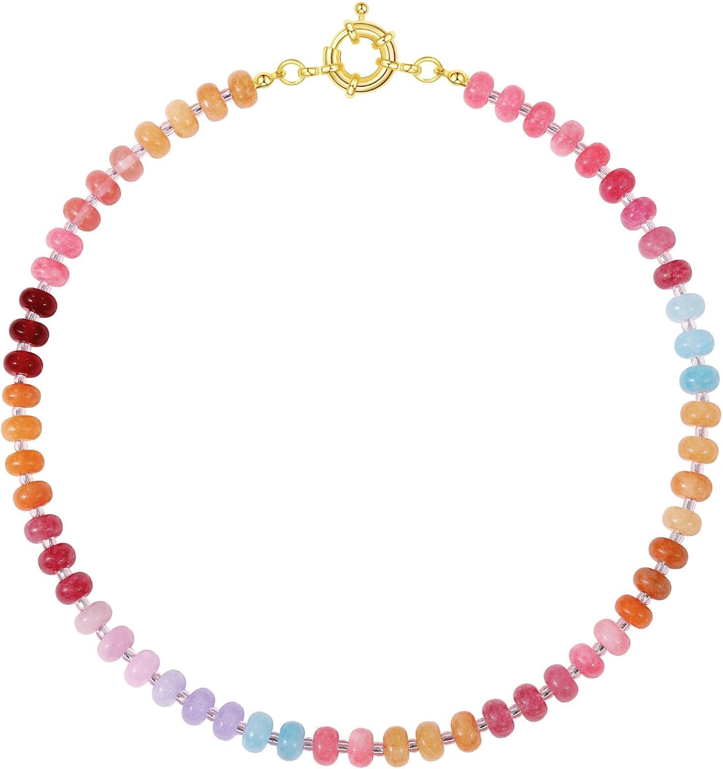 KELORIS PATH Collares de piedras preciosas con cuentas para mujer,...
