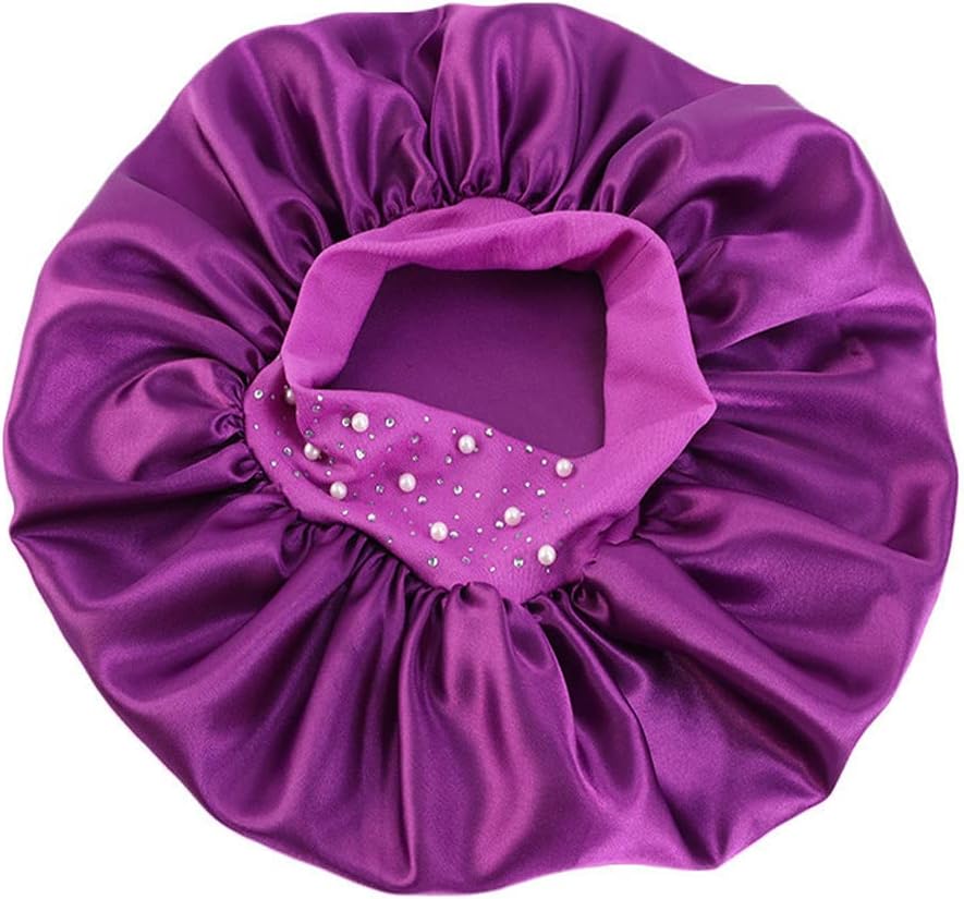 YeeMan Gorro de pelo con perlas brillantes y diamantes de imitación...
