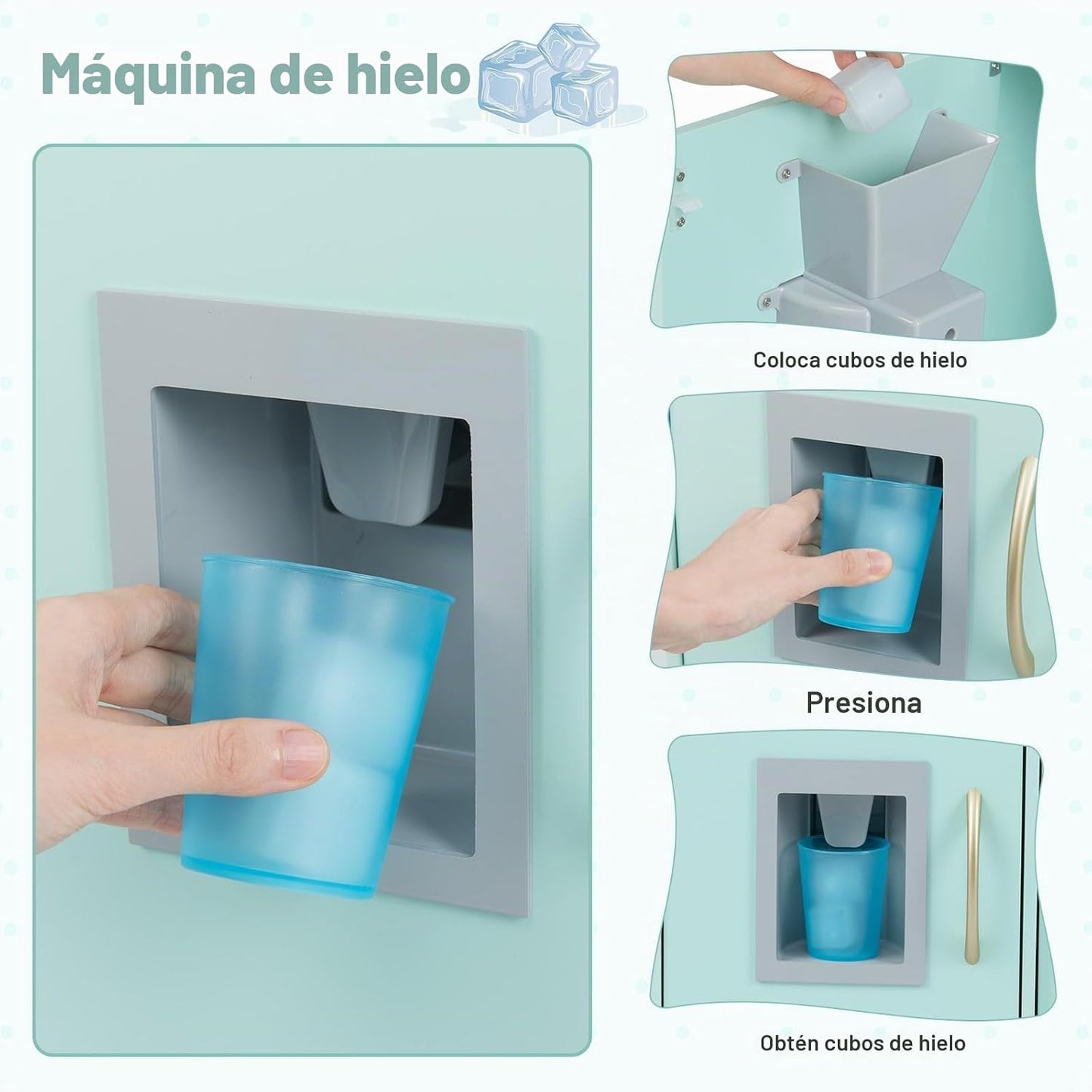 HONEY JOY Juego de Cocina para Niños, Conjunto de Cocina de Juguete...