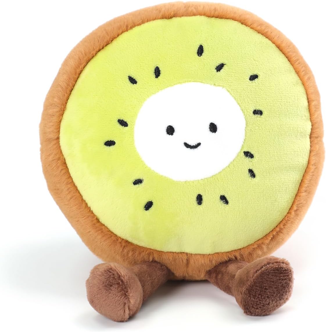 RECUR Juguete de peluche de fruta kiwi, peluche de fruta suave, lin...