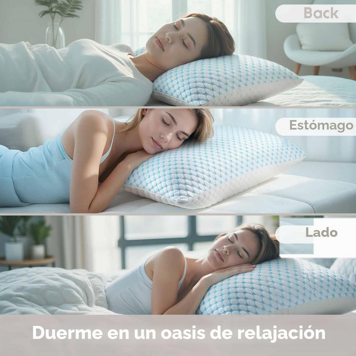 Nestl Juego de 2 almohadas refrescantes para dormir, conjunto de 2...