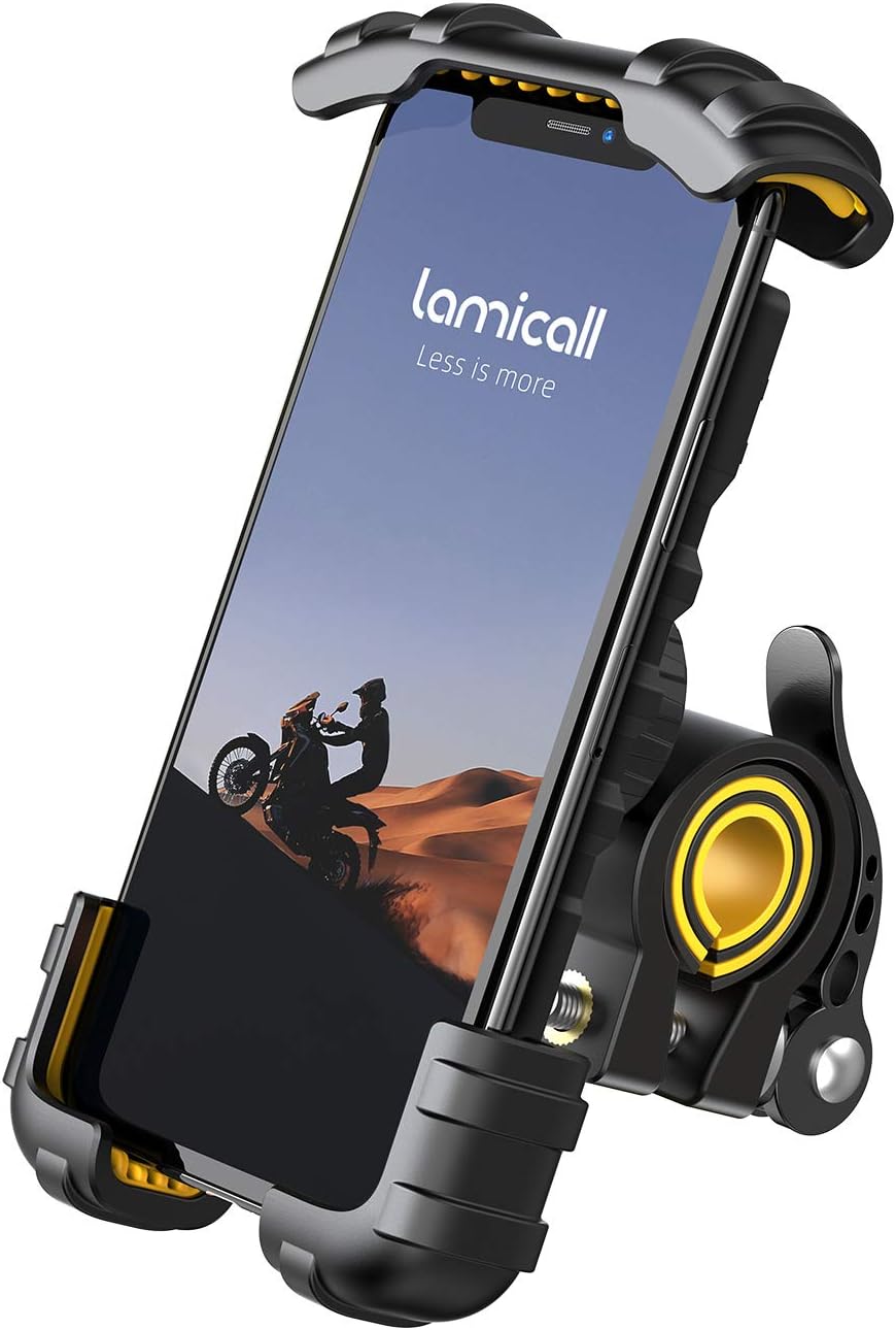Lamicall Soporte de teléfono para bicicleta, soporte de teléfono pa...