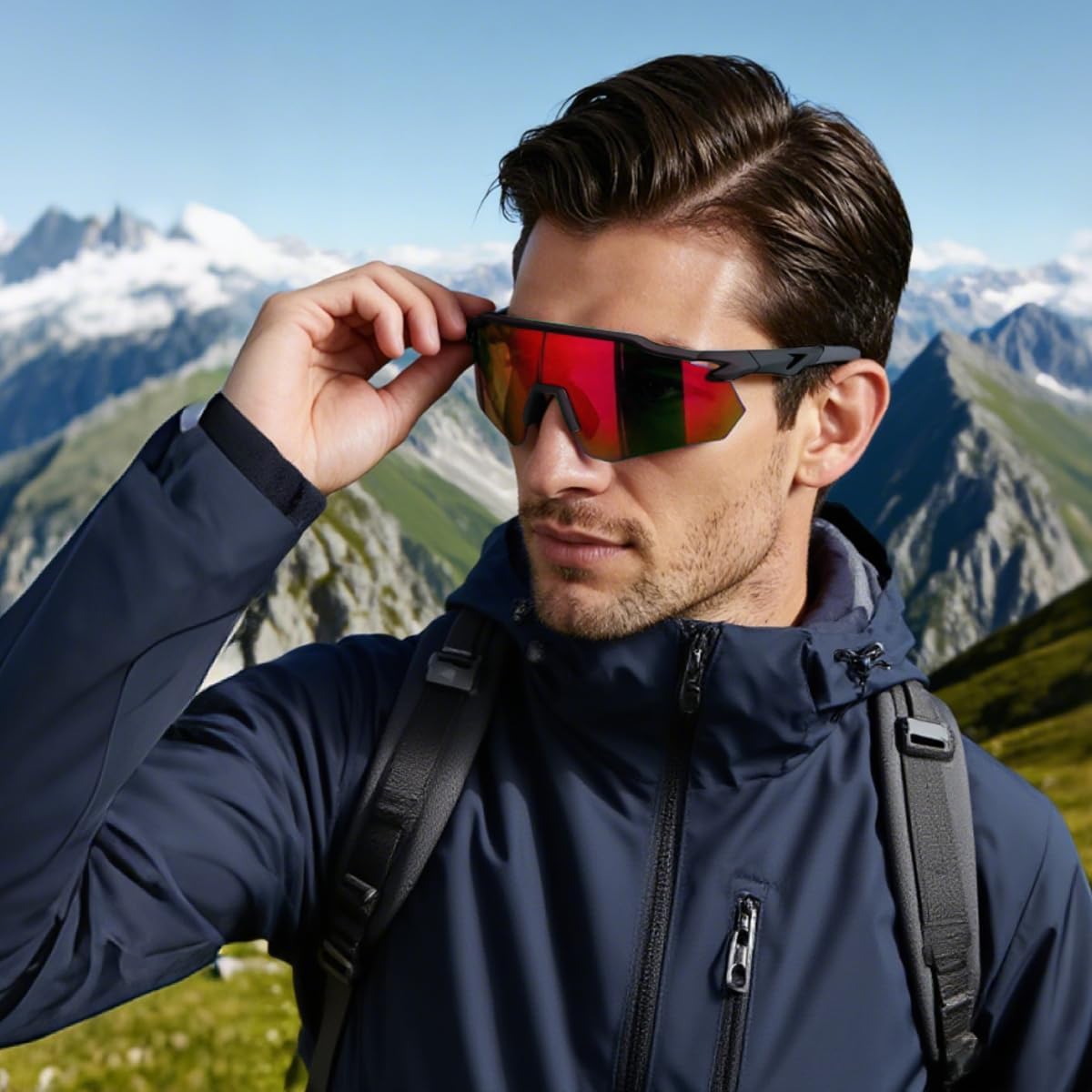 SEKKAF Gafas de sol deportivas polarizadas para hombres y mujeres,...