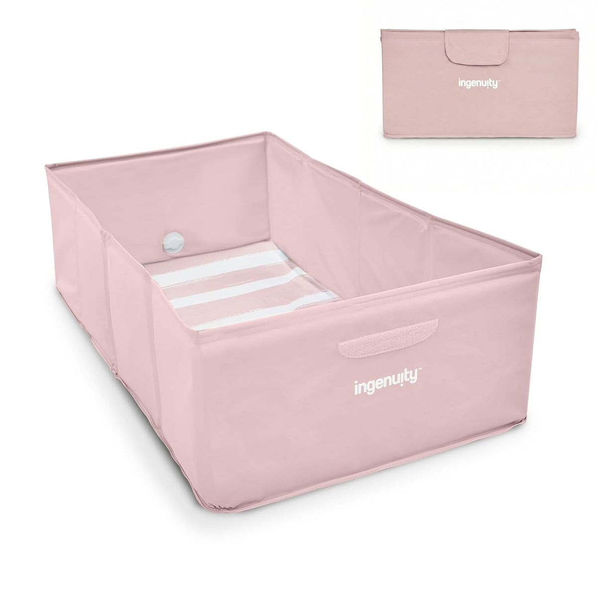 Ingenuity Tuckaway - Bañera plegable para niños pequeños, convierte...