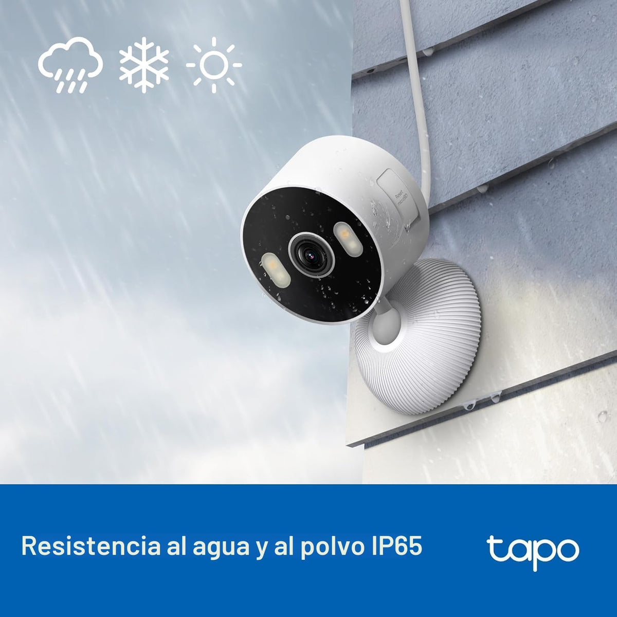 Tapo - Cámara de seguridad 2K 3MP para interiores\/exteriores - Det...
