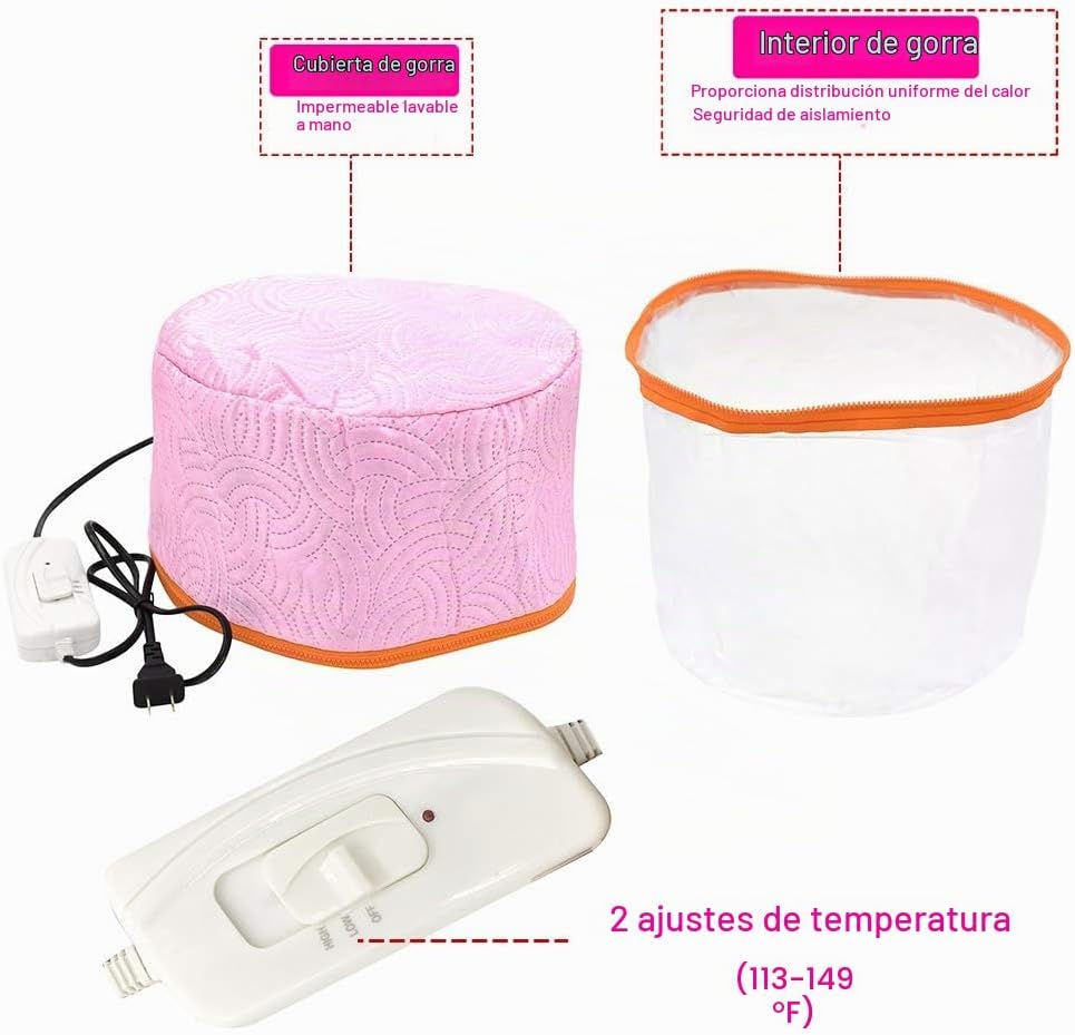 Gorro para el cuidado del cabello, gorro de spa para el cabello, go...