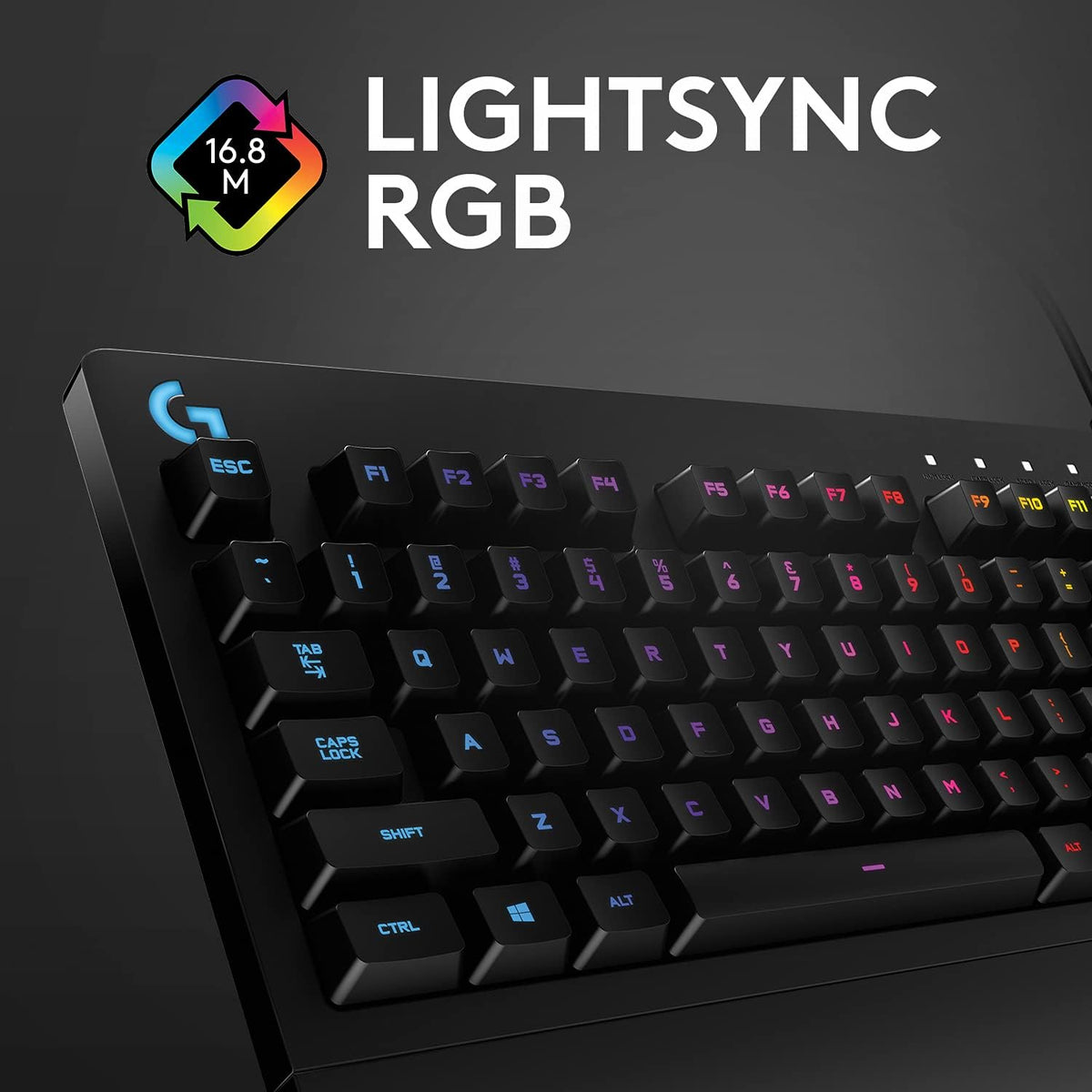 Logitech G213 Prodigy Teclado RGB con cable para juegos - Negro | L...
