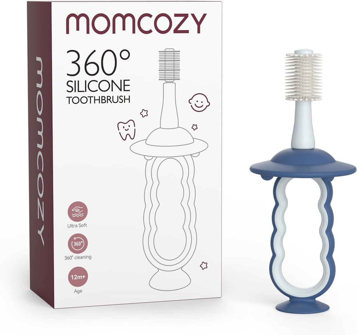 Momcozy Cepillo de dientes para bebés, cepillo de dientes para niño...