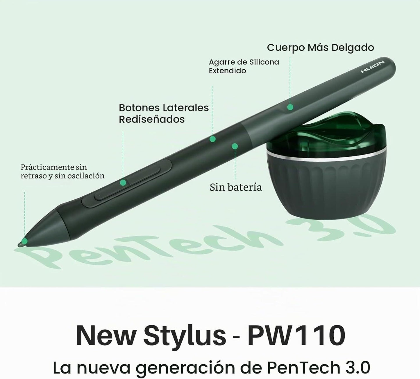 HUION Inspiroy 2 Tableta de dibujo mediana con rueda de desplazamie...