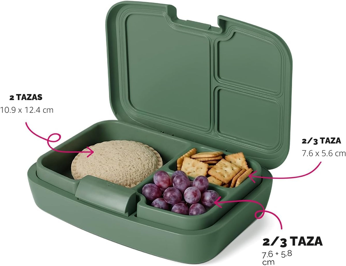 Caja bento infantil Simple Modern Disney Pixar, lonchera | 3 compar...