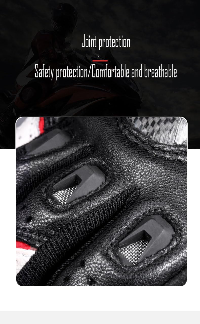 LYHXS-MOTOS Guantes de motocicleta para hombres y mujeres, de fibra...
