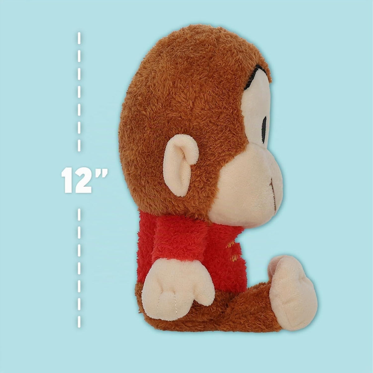 Curious George Cuteeze - Mono de peluche de animal de peluche, boni...