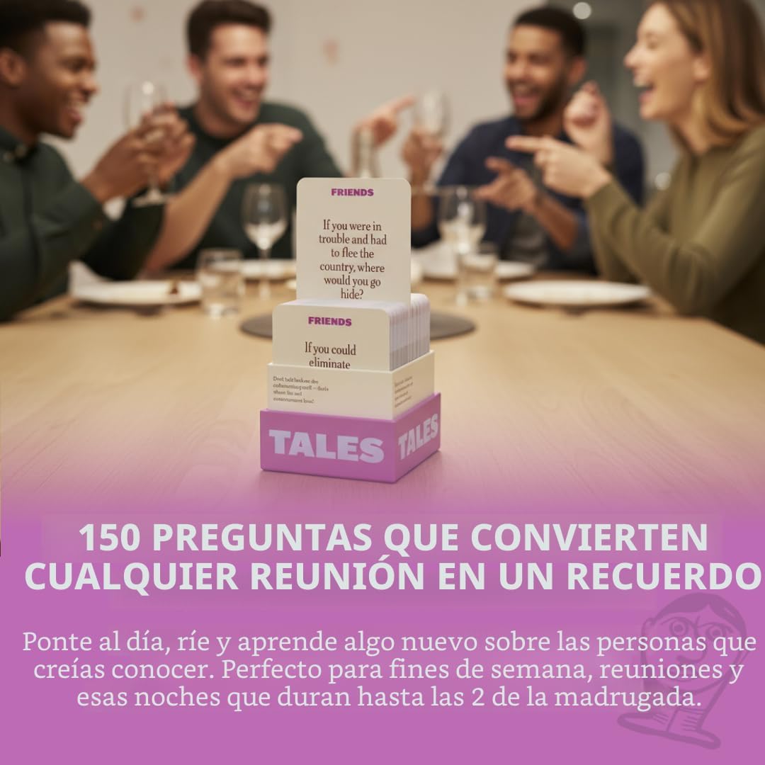TALES Tarjetas de conversación, edición de amigos, 150 unidades, di...