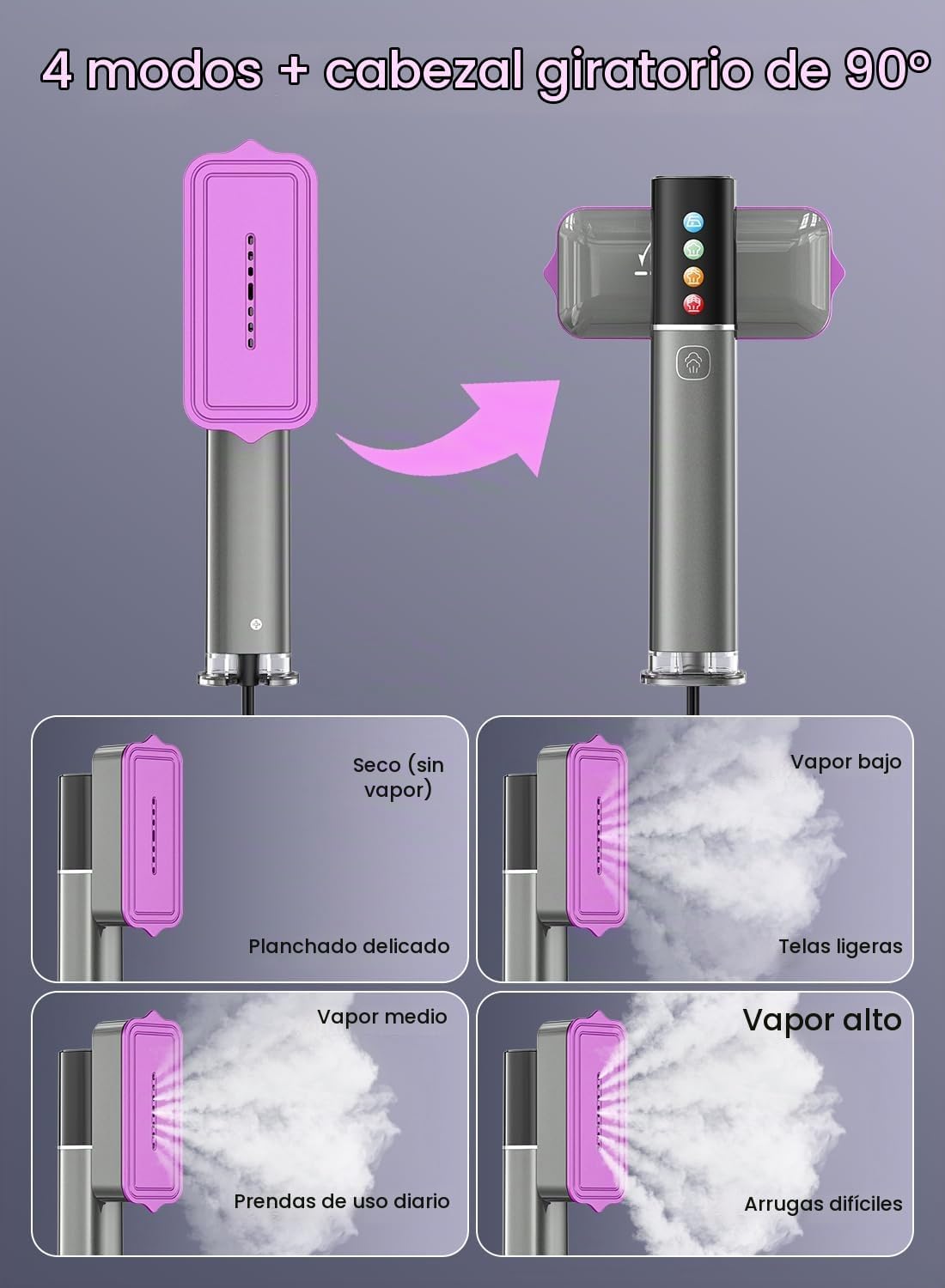 Vaporizador para ropa, vaporizador de ropa de 1200 W, plancha de va...