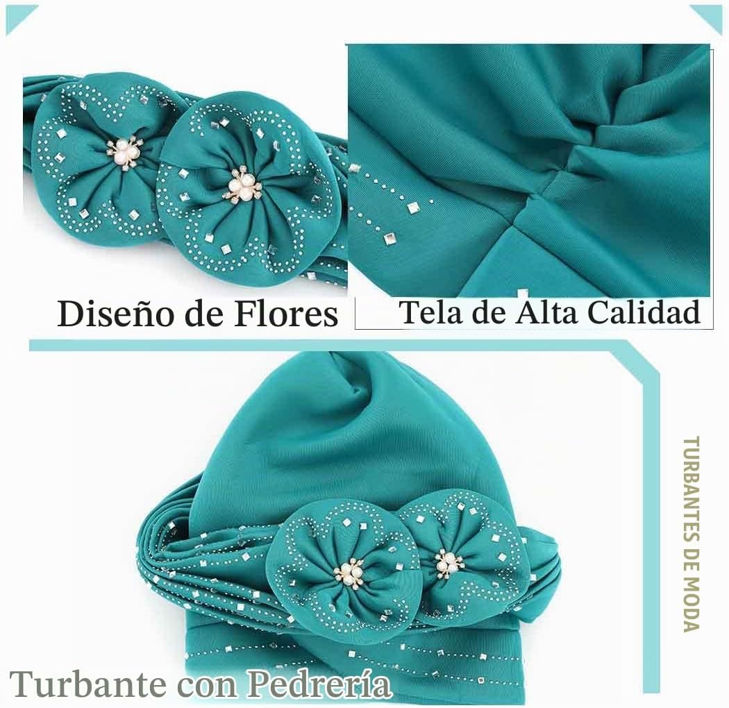 Woeoe Gorro Beanie Envolturas para la Cabeza Bufanda para la Cabeza...