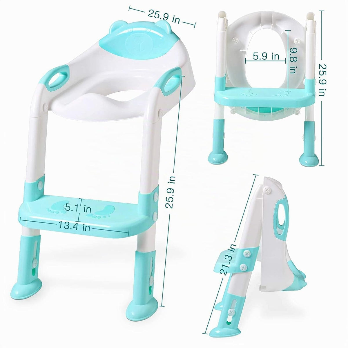 Inodoro de entrenamiento para ir al baño para niños pequeños, asien...