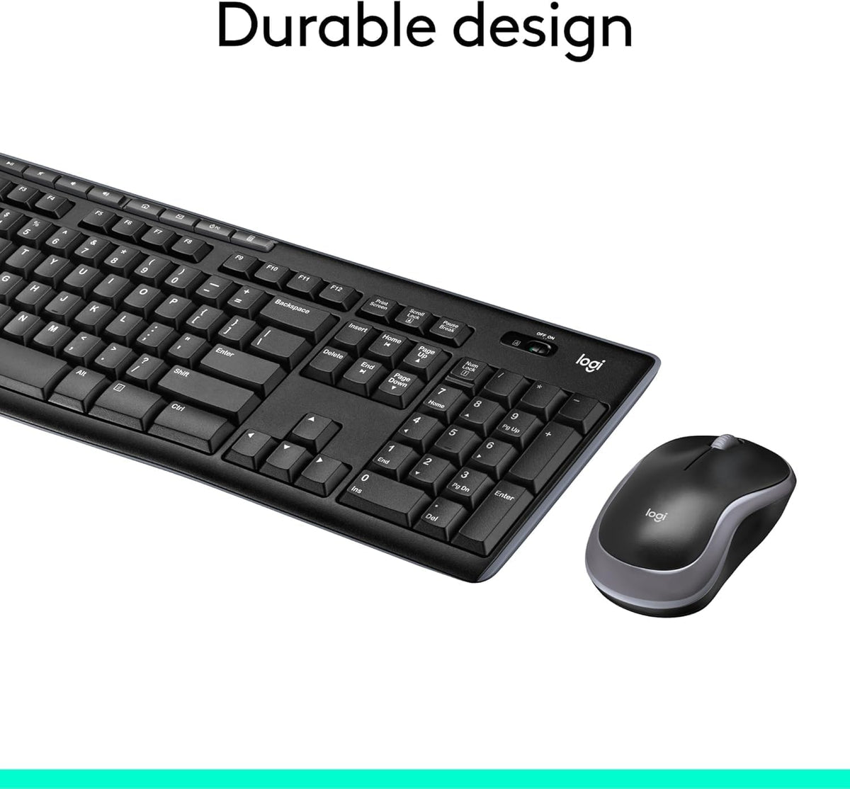 Logitech MK270 Combo de teclado y mouse inalámbricos para Windows,...