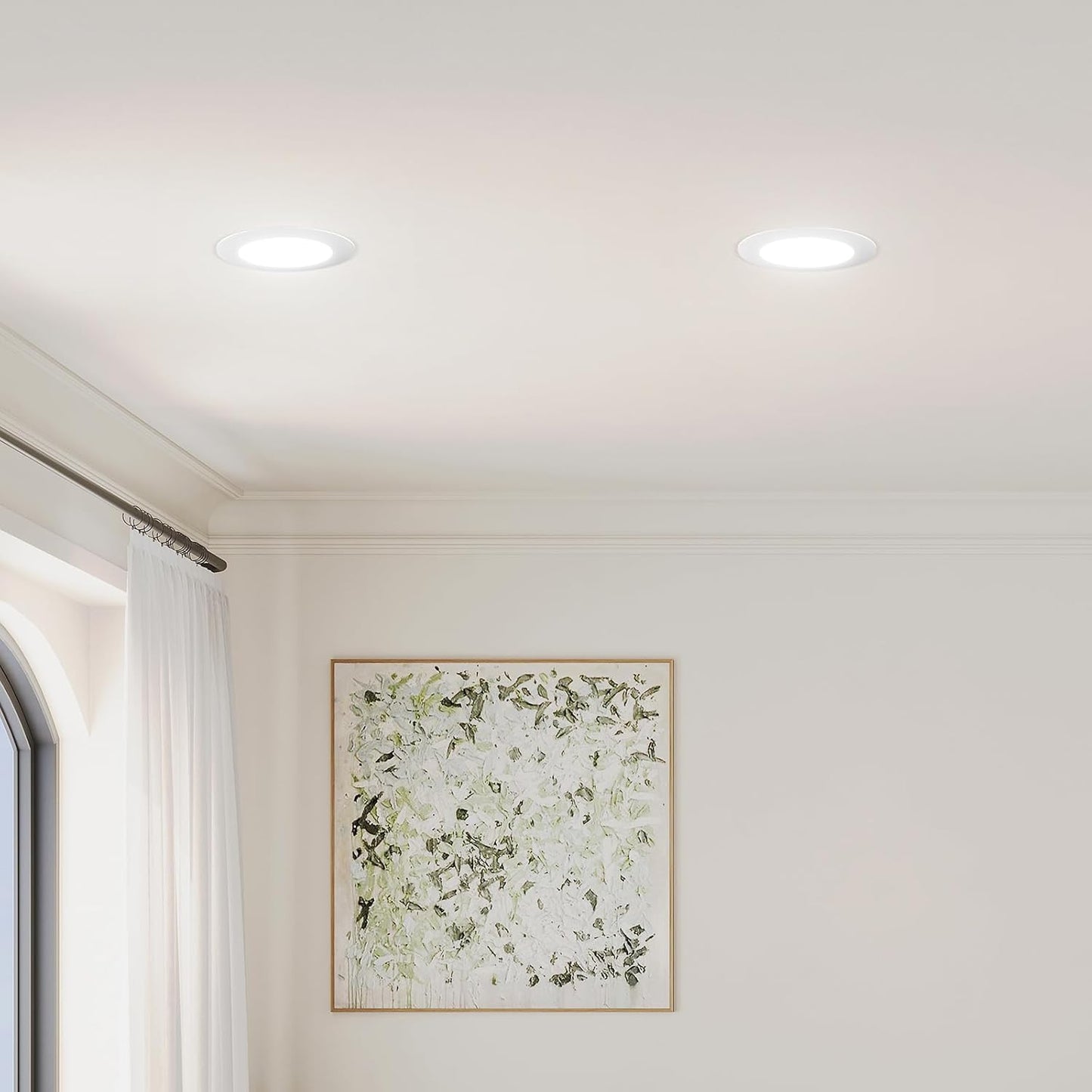 Amico Iluminación empotrada de 4 pulgadas, paquete de 12 luces LED...