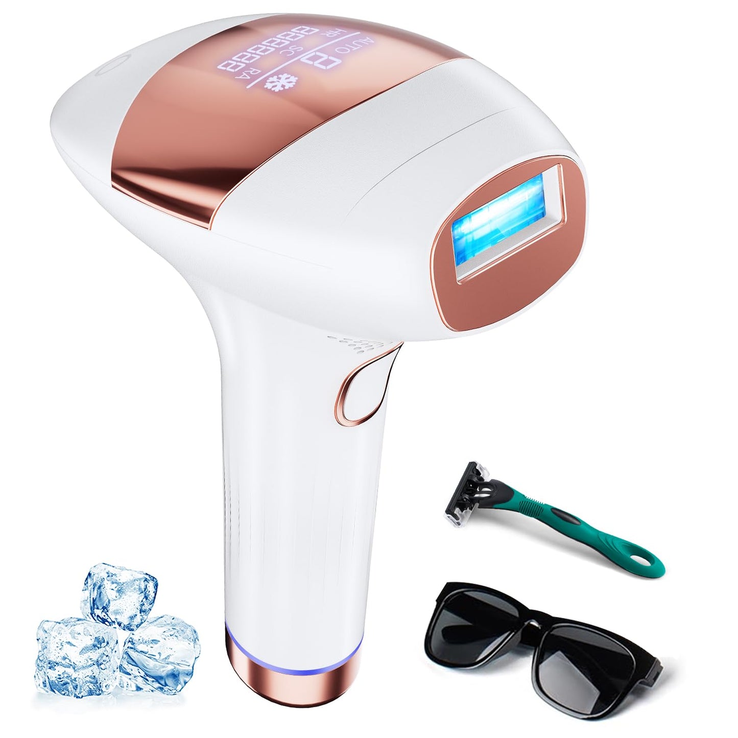 Xsoul Depilación láser IPL con enfriamiento, removedor de vello de...
