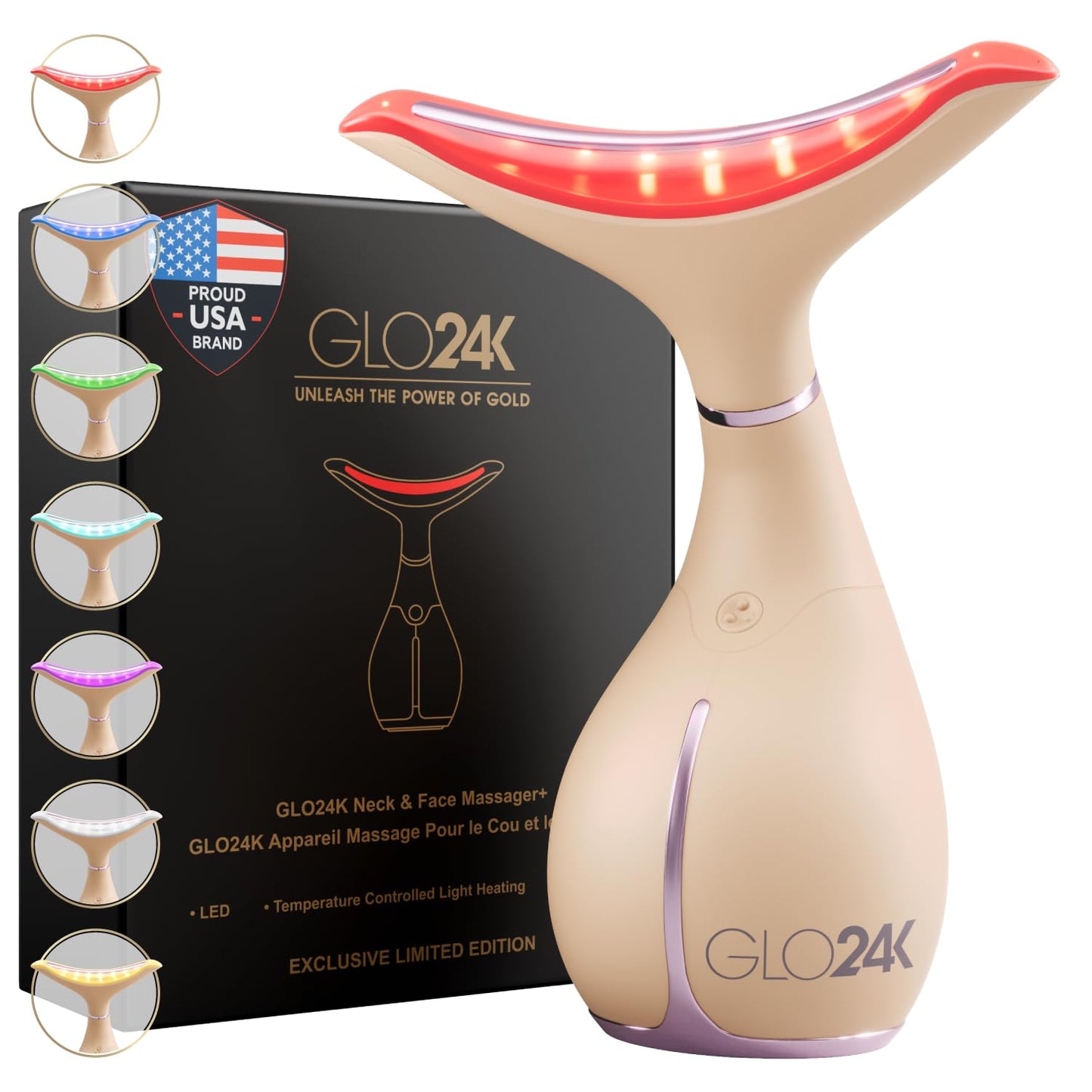 GLO24K Dispositivo de Belleza de 7 Colores \u2013 Tecnología de Acc...