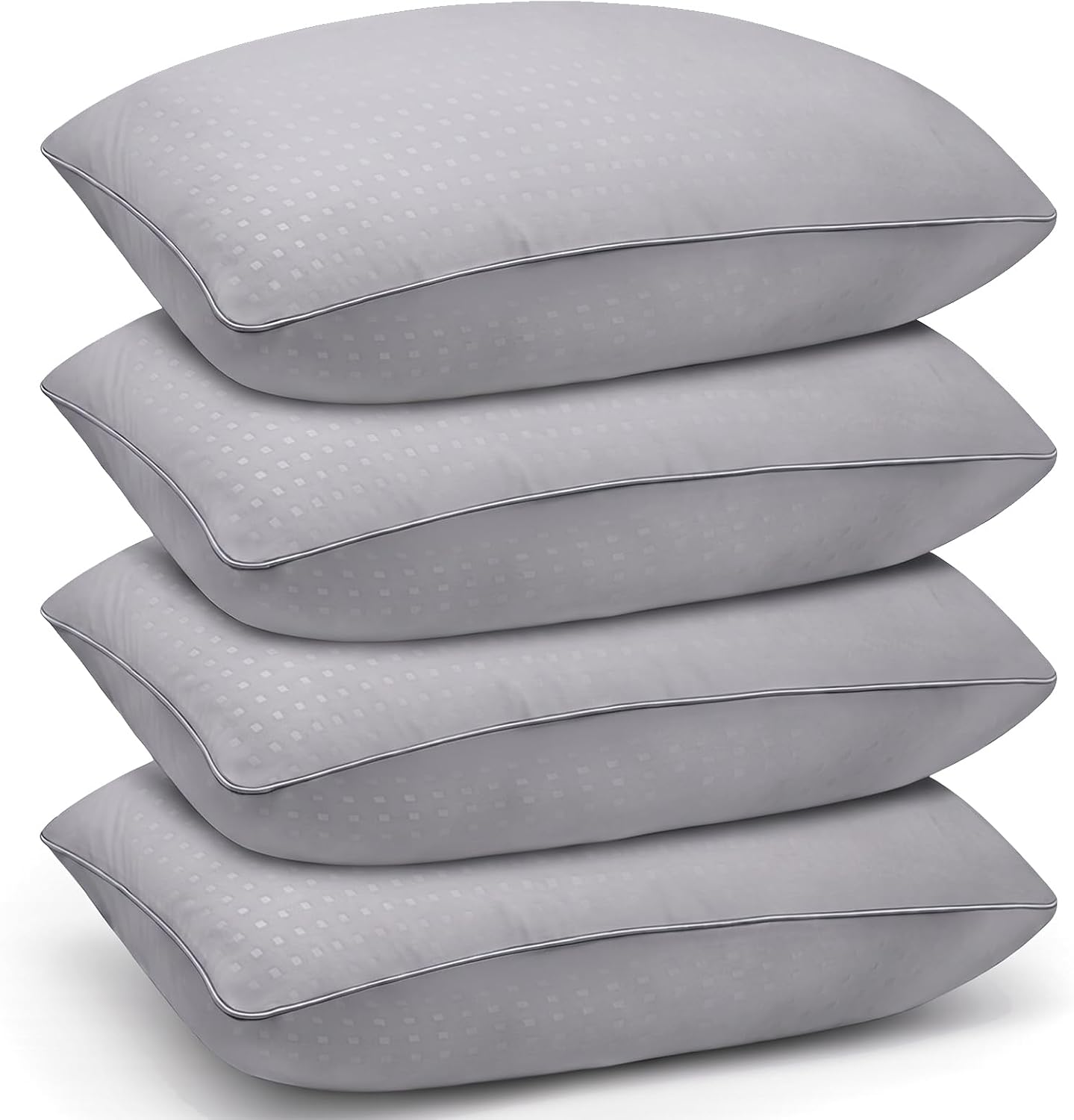 Higoom Almohadas de cama tamaño King para dormir, 4 unidades, almoh...