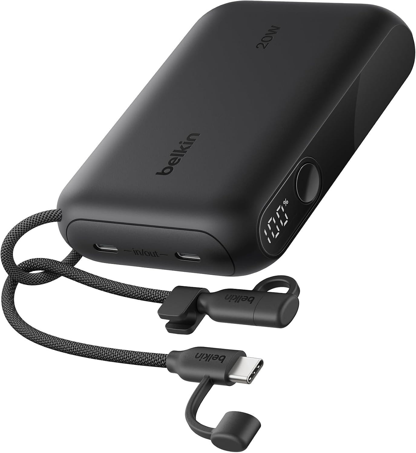 Belkin Cargador portátil, banco de energía USB-C delgado de 10,000...