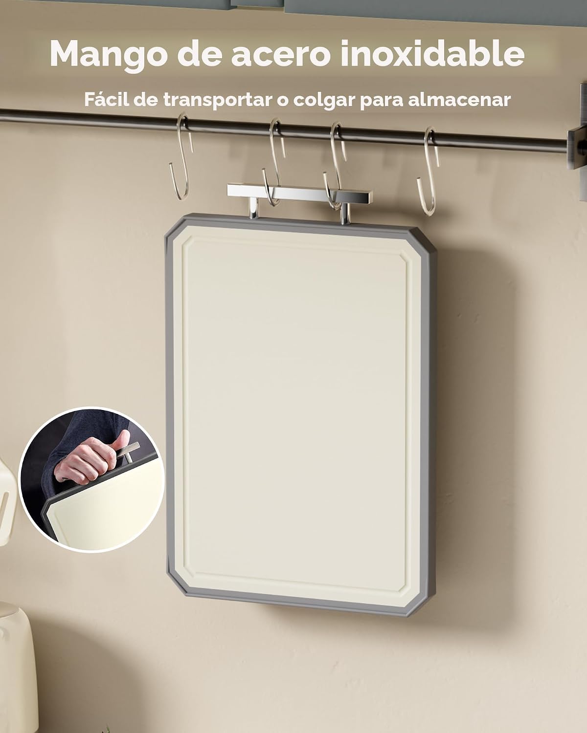 Tabla de cortar de acero inoxidable SNOWCLAD, tablas de cortar de d...