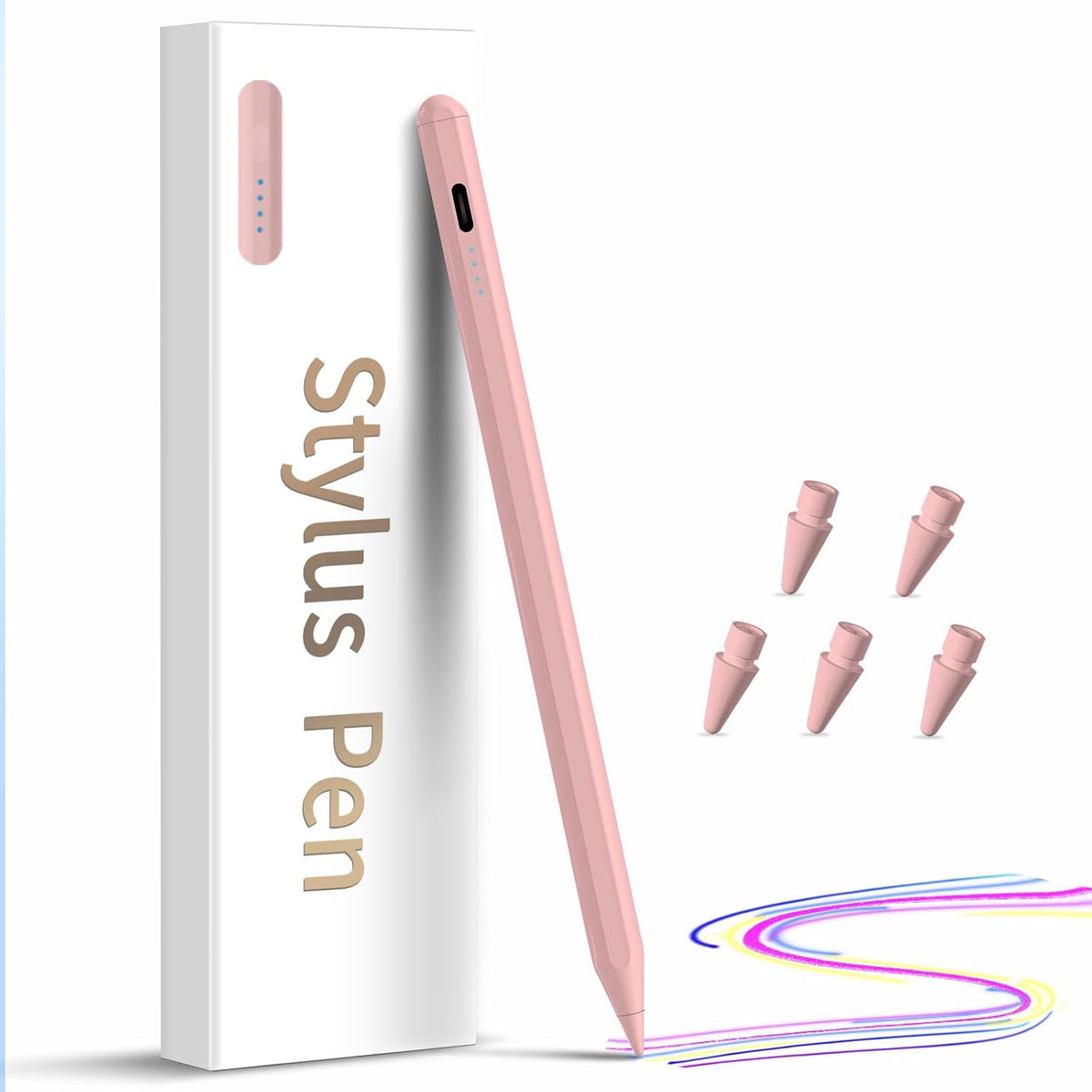 DZJHDG - Lápiz capacitivo para iPad, (2018-2025) Carga rápida con s...