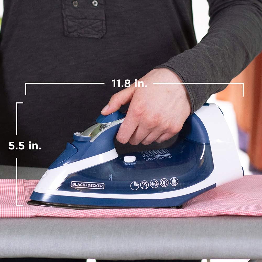 BLACK+DECKER - Plancha de vapor con suela antiadherente | Plancha a...