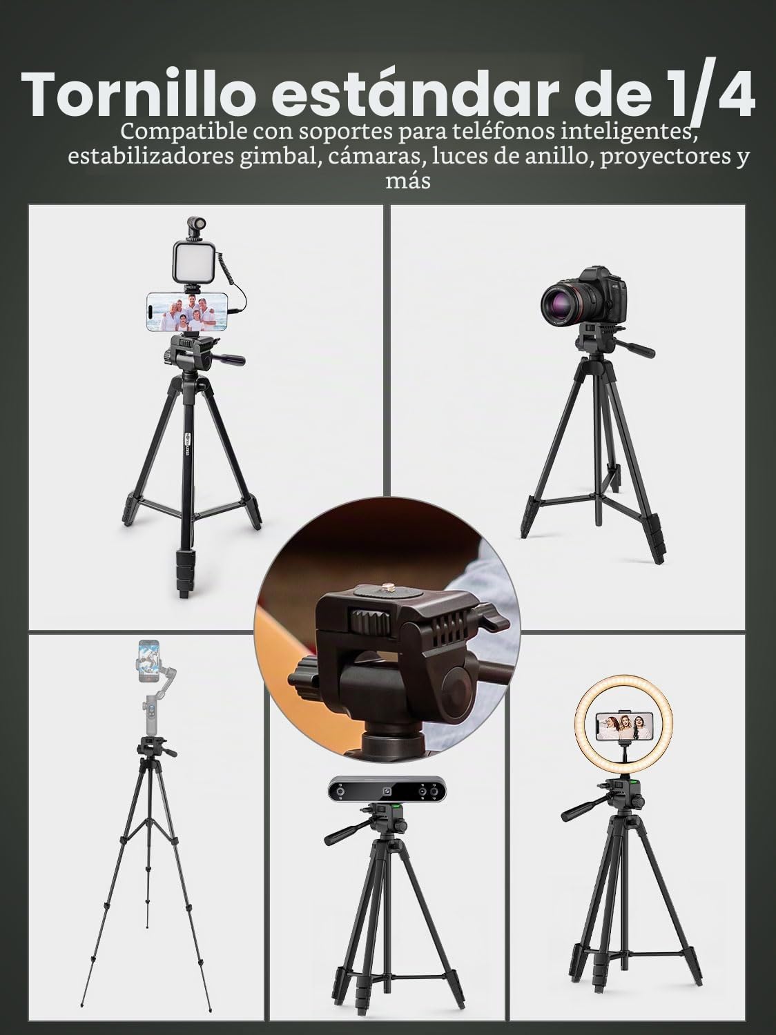 USKEYVISION Kit de inicio de vlogging para iPhone y Youtuber, equip...