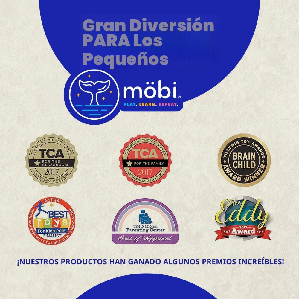 Mobi Wigloo - Juguete de actividades sensoriales para niños pequeño...