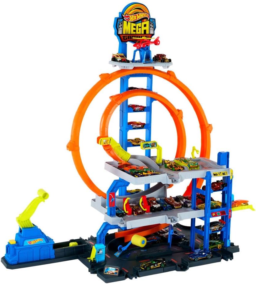 Set de Pista de Coches Juguetes Hot Wheels con Coche de Fundición a...