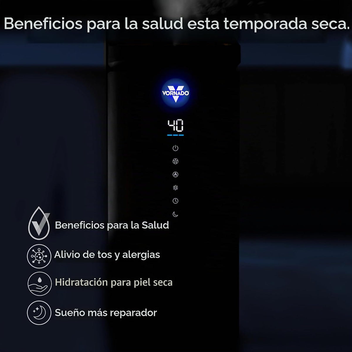 Vornado MISTIC 8 Humidificador ultrasónico para toda la habitación,...
